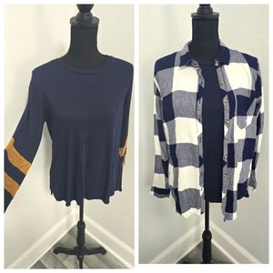 Maurices Flannel and Long Sleeve SET Size Medium